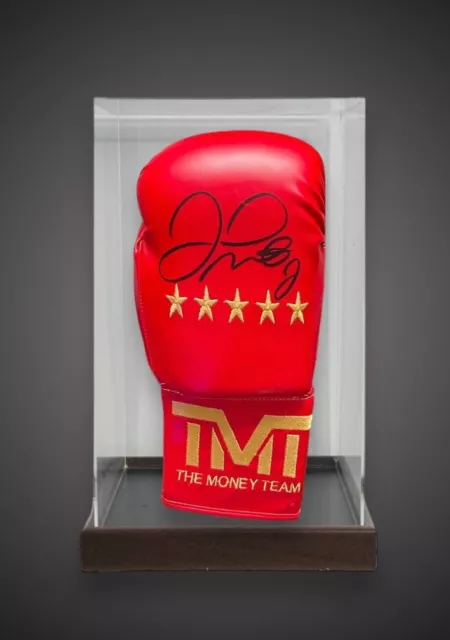 Floyd Mayweather TMT Hand Signed Red Boxing Glove £375With COA  And Case