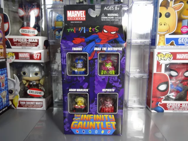 Marvel Minimates Exclusive Infinity Gaultlet - Thanos Mephisto Drax Adam Warlock