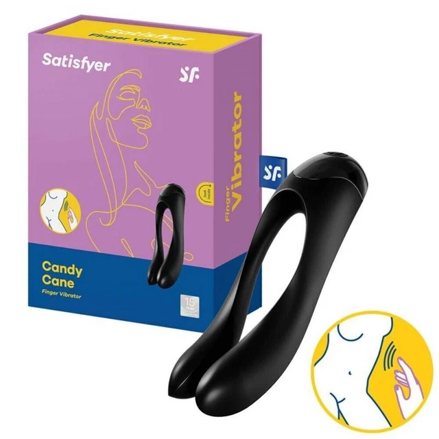 Satisfyer CANDY CANE - Vibrador de Dedo, Estimulador de Clítoris, Juguete...