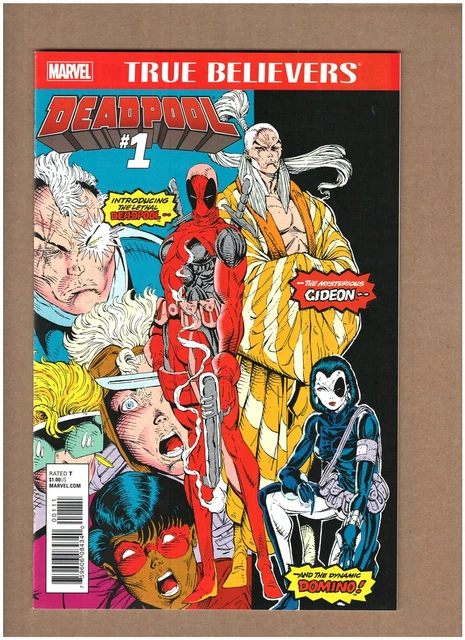 True Believers: Deadpool #1 Marvel Comics 2016 Reprints 1st Deadpool app NM- 9.2