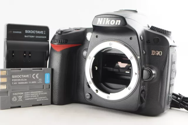 [Near Mint] Nikon D90 12.3MP DSLR Camera Body Black Shutter Count: 24386