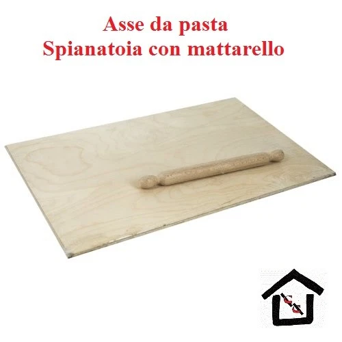 Euroshoppingonline Tagliere Per Pasta Fresca In Legno Multistrato – 75x50 Cm Con Bordi Laterali – Asse Per Impastare Pizza E Pane - 3
