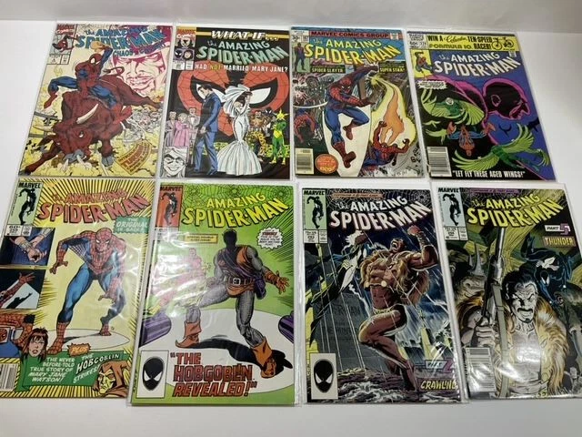 Amazing Spiderman Comic Books (Issue #4, 20, 167, 224, 259, 289, 293 & 294) VG/F
