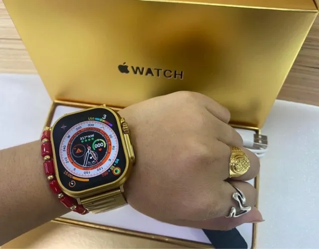 Apple Watch Ultra Gold. 49mm Titanium Metal. MNHP3CH/A