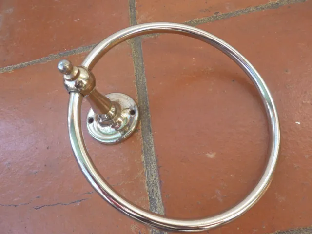 Samuel Heath Brass Towel Ring