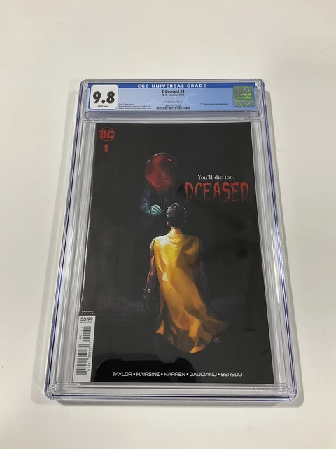 DCeased 1 CGC 9.8 White Pages 2019 Putri Variant IT Movie DC Comics
