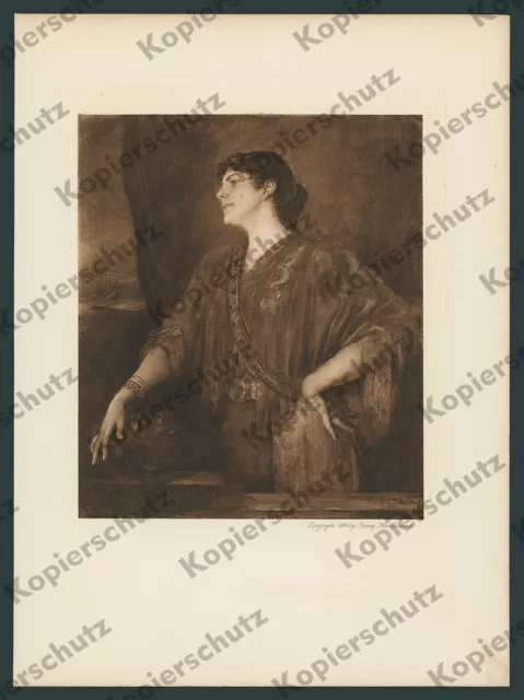 orig. Hanfstaengl Gravüre Lenbach Mary Stuck Salome Orientalistik München 1894