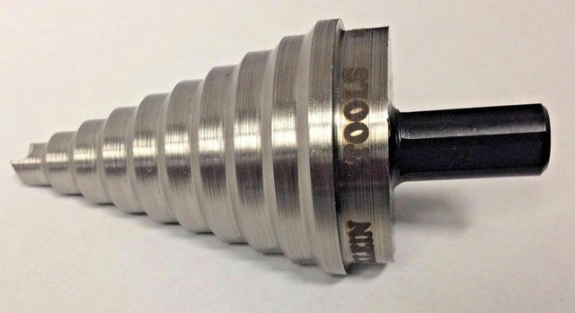 Klein Tools 59009 1/4" to 1-3/8" High-Speed Steel Step Drill Bit USA 2