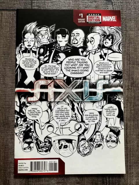 Avengers & X-Men Axis #1 Chip Zdarsky Deadpool Party Sketch Variant NM Range