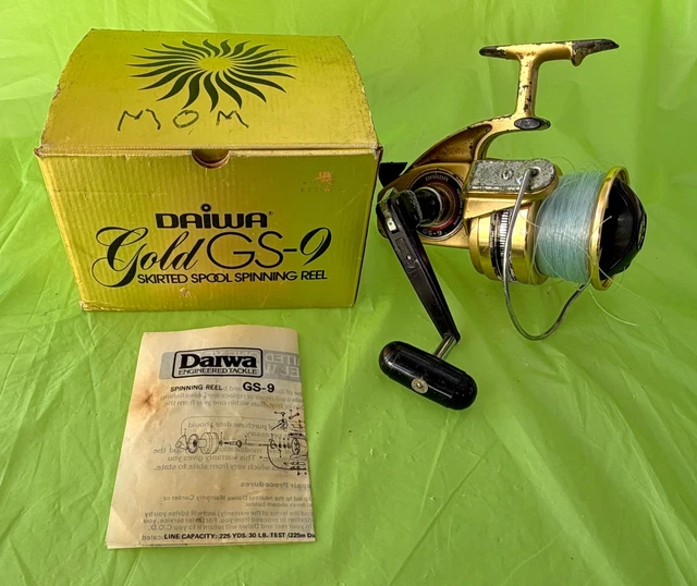 daiwa black gold fishing reel gs9 Saltwater Spinning Reel, Black/gold (Model May Vary) : Sports & Outdoors stick performance when the big one takes a run VINTAGE DAIWA GOLD Gs-9 Skirted