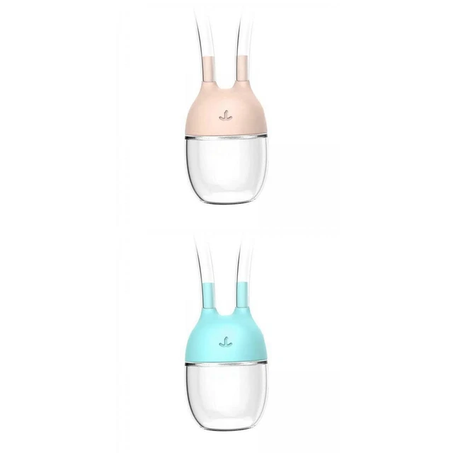 2Pcs Soft Baby Silicone Nasal Aspirator Vacuum Sucker Nose Mucus Snot Cleaner