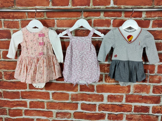 Baby Girls Bundle Age 3-6 Months Next White Co Etc Pinafore Dress Romper 68Cm
