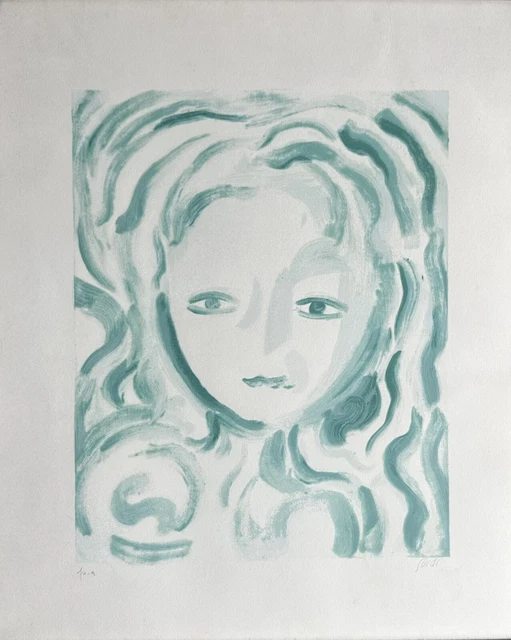 Virgilio Guidi, “baronessa”. Serigrafia Cm 60x50. P.A.