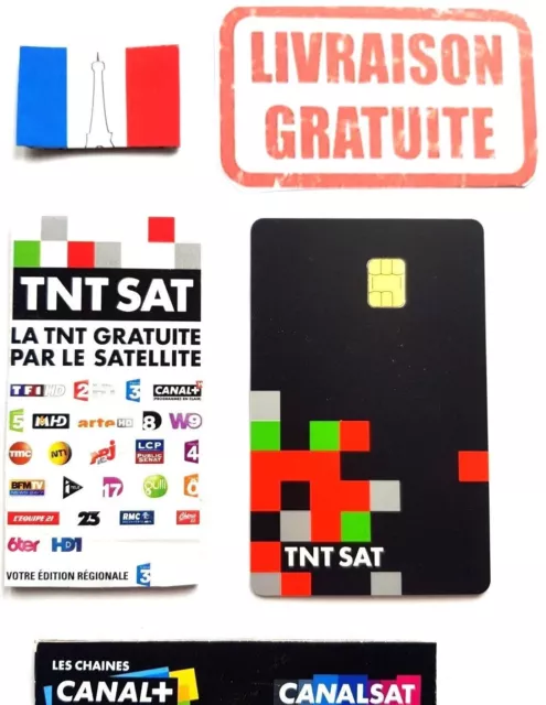 ✅ CARTE OFFICIELLE NEUVE TNT SAT FRANCE tntsat SATELLITE ✅ LIVRAISON GRATUITE