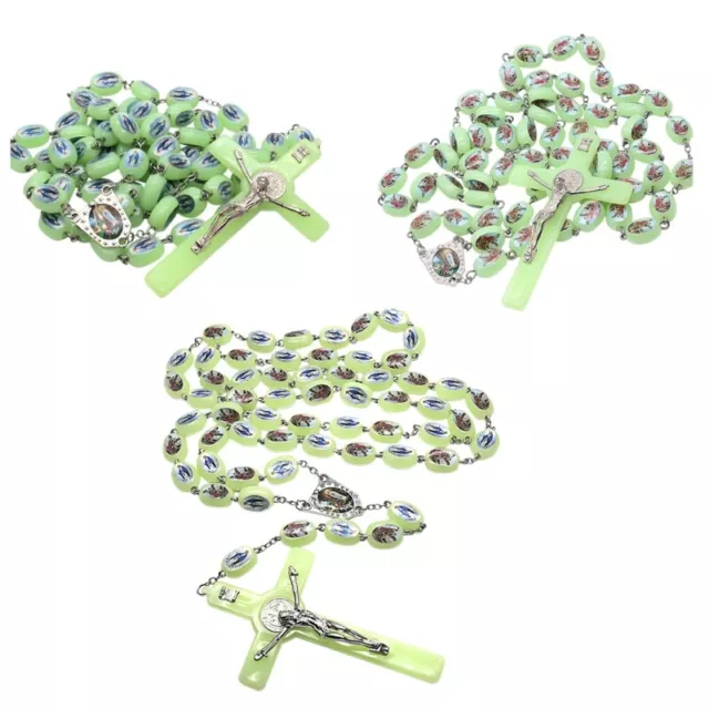 Rosary Catholic Angel Virgin Luminous Prayer Beads for Church Decoration