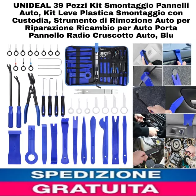 KIT 18PZ LEVE Per Smontaggio Componenti In Plastica Carrozzeria Pannelli  Auto EUR 28,90 - PicClick IT