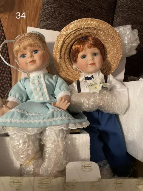 The Heritage Signature Collection Collections etc. Girl & Boy Porcelain Doll's
