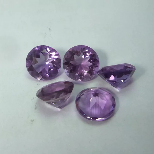 AAA Natürlich Amethyst 8 MM Rund Schliff 5 Teile Menge Februar Geburtsstein Für