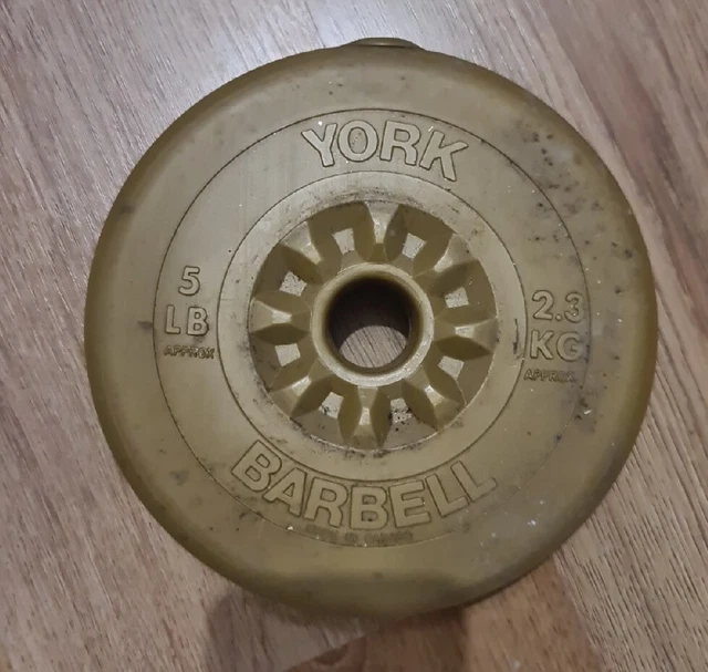 York gold hotsell vinyl weights