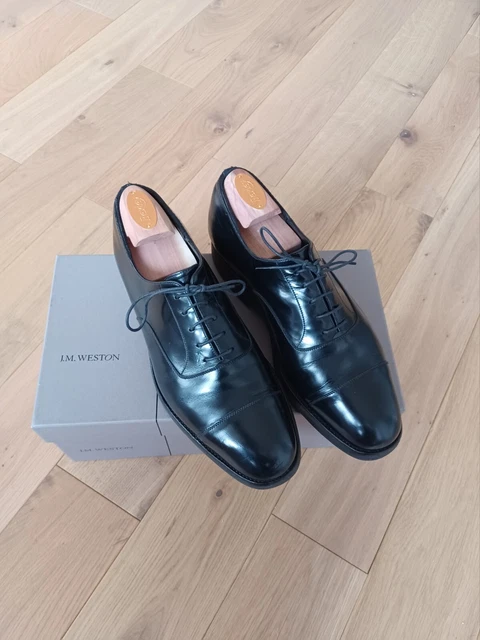 CHAUSSURES JM WESTON Richelieu Cuir E 43 Bon Etat Men's Shoes