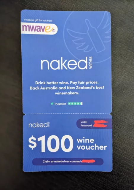 $100 Naked Wines Voucher 