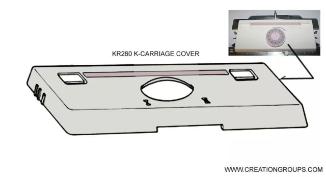 New Carriage Cover Assembly for KR260 Brother Artisan Knitting Machine Ribber 2