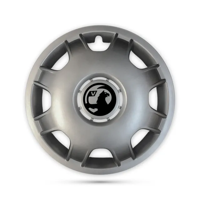 For Vauxhall Zafira Meriva Mpv 4x 16” Deep Dish Silver Wheel Trims Hub Caps Blk