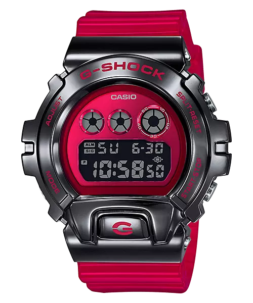 CASIO G-SHOCK Metal Covered Edition Red Black Watch GShock GM-6900B-4