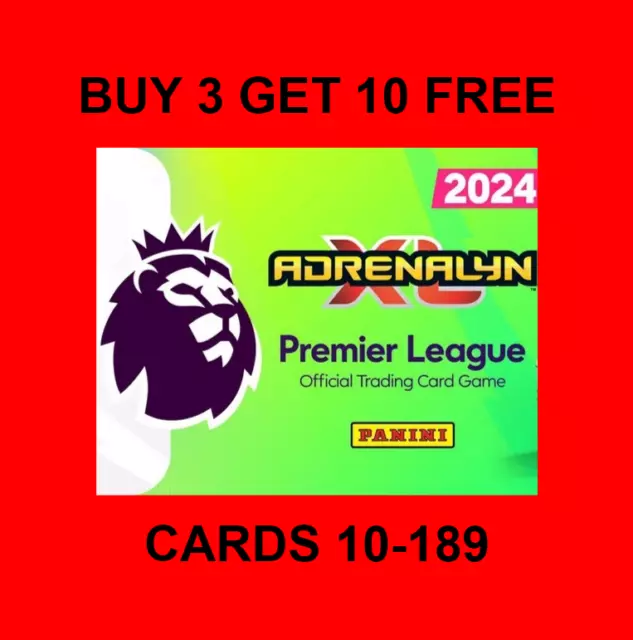 PANINI Premier League Adrenalyn XL 2024 Base Cards #10 - #189