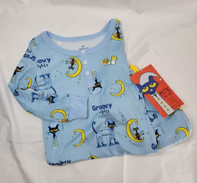 PETE THE CAT Childrens Pajama Set Kids Sleepwear 9.99 PicClick