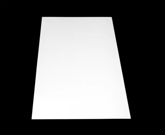 ABS Styrene Plastic Board / Sheet 1000x490mm - 3mm BLACK /WHITE Smooth Surface