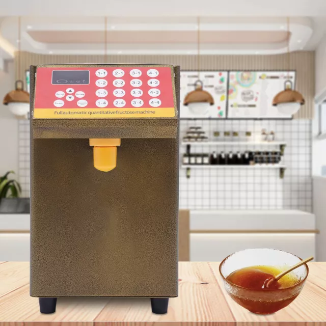 8000CC Fructose Quantitative Machine Sugar Syrup Dispenser Fill Bubble Tea 110V