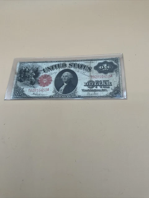 1917 Large Size $1 Dollar Bill Legal Tender Beautiful Note