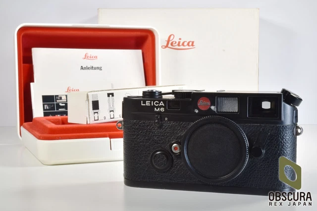 1993 [NEAR MINT w Box] Leica M6 Black 0.72 Non TTL Rangefinder Camera From Japan