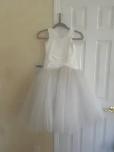 Joan Calabrese Couture Communion Flower Girl Dress Size 7-8 for a Princess!