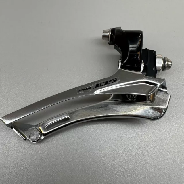 Shimano 105 FD-5700 10 Speed Front Derailleur Braze-On Road Double Black