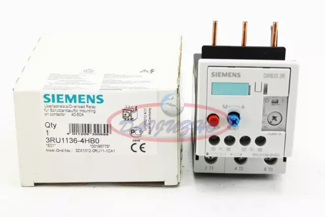 ONE Siemens Thermal Overload Relay 3RU1136-4HB0 40-50A New