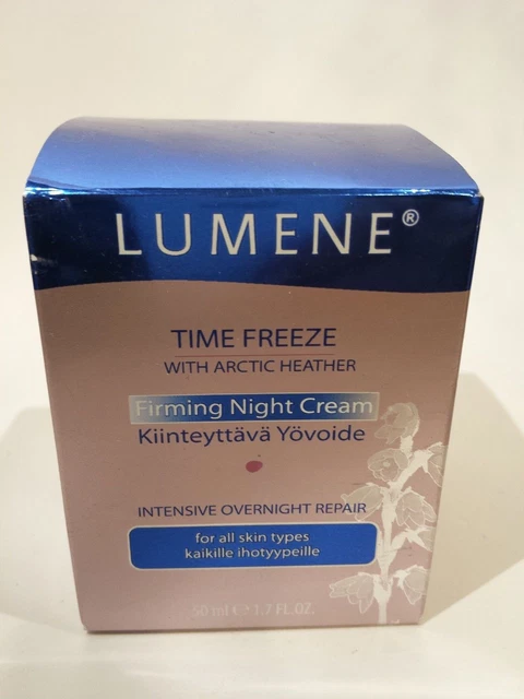 Lumene Time Freeze Firming Night Cream Intensive Overnight Repair Arctic Heather