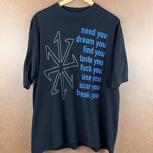 VTG 90S RARE Nine Inch Nails Downward Spiral Eraser Lyrics Single