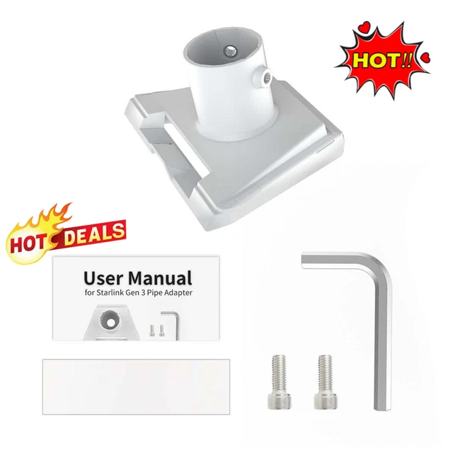 Adattatore Per Asta Starlink Gen 3 - In Metallo, Regolabile Per Diametri 21-51mm, Per Tetti E Auto - Foto 10