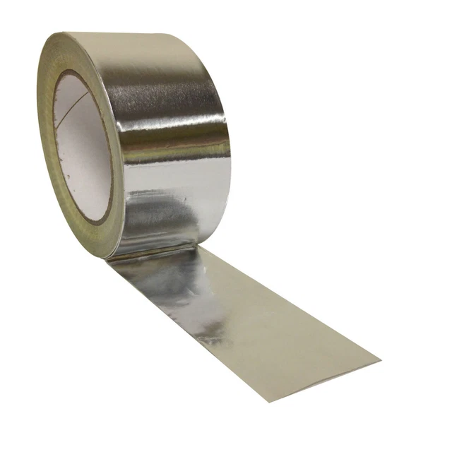 4x 72mmx45m Aluminiumfolie Band Wärmedämmung Reflexkanal Kleber