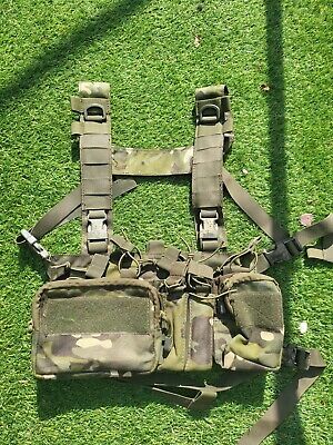Condor Recon Chest Rig w/ Mag & Utility Pouches for MILSIM Airsoft Police MCR5 