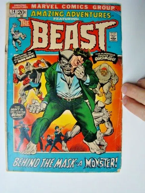 1972 Amazing Adventures #14 The Beast of The X-Men Marvel Comics GD