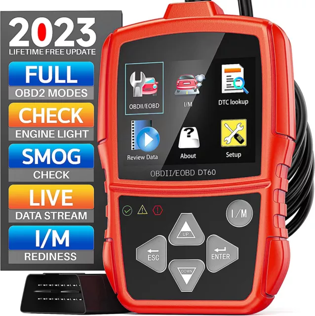 Car Code Reader OBD2 Scanner Automotive Check Engine Fault Diagnostic Scan Tool