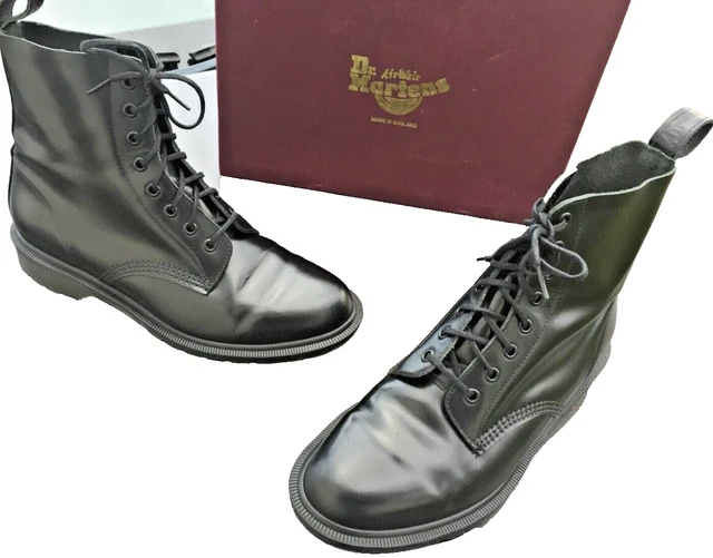 DR. MARTENS 1461 Black Boanil Brush shoes UK 6 EU 39 Made in