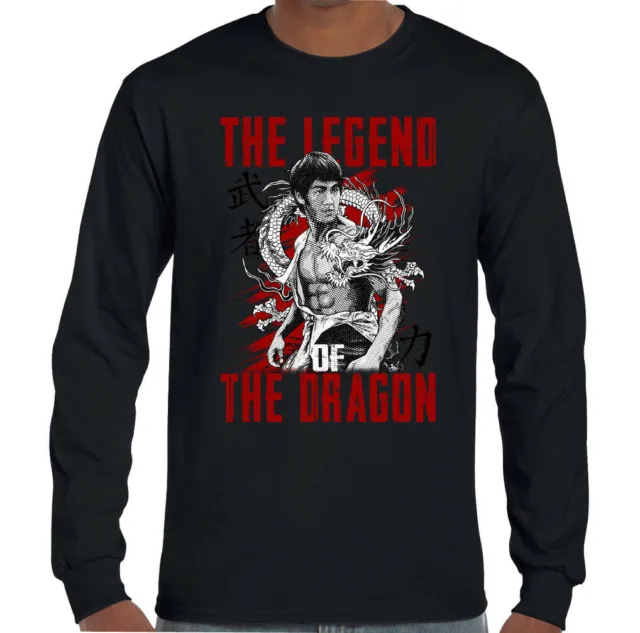 T-shirt uomo arti marziali Legend of the Dragon MMA allenamento top palestra