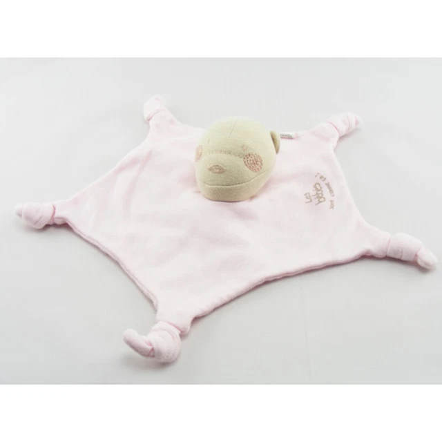 Doudou plat étoile ours rose LES BEBES sont comme ça ABSORBA - 5486