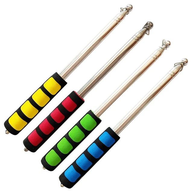 Asta Telescopica Per Bandiera In Acciaio - Estensibile Da 31cm A 2.5m, Con Clip E Manico Antiscivolo - Foto 6