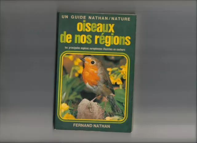 livre oiseaux de nos régions guide Nathan nature