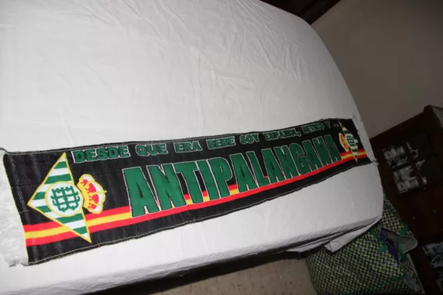 Bufanda De Futbol Antigua Ultras Del Real Betis Balompie Antipalanganas